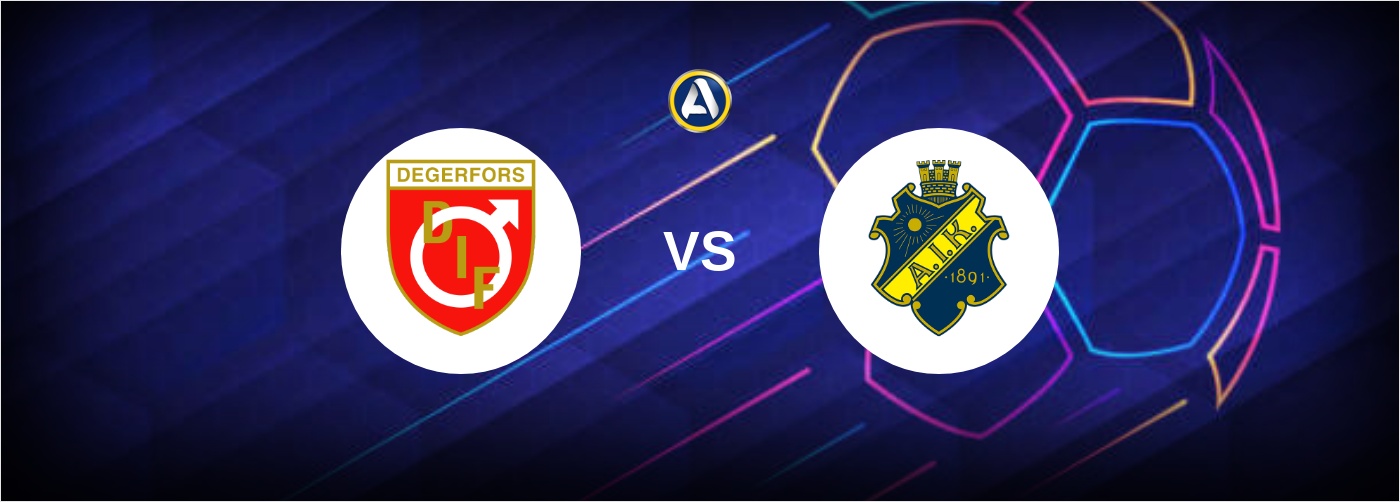 Degerfors vs AIK bästa odds och match tips