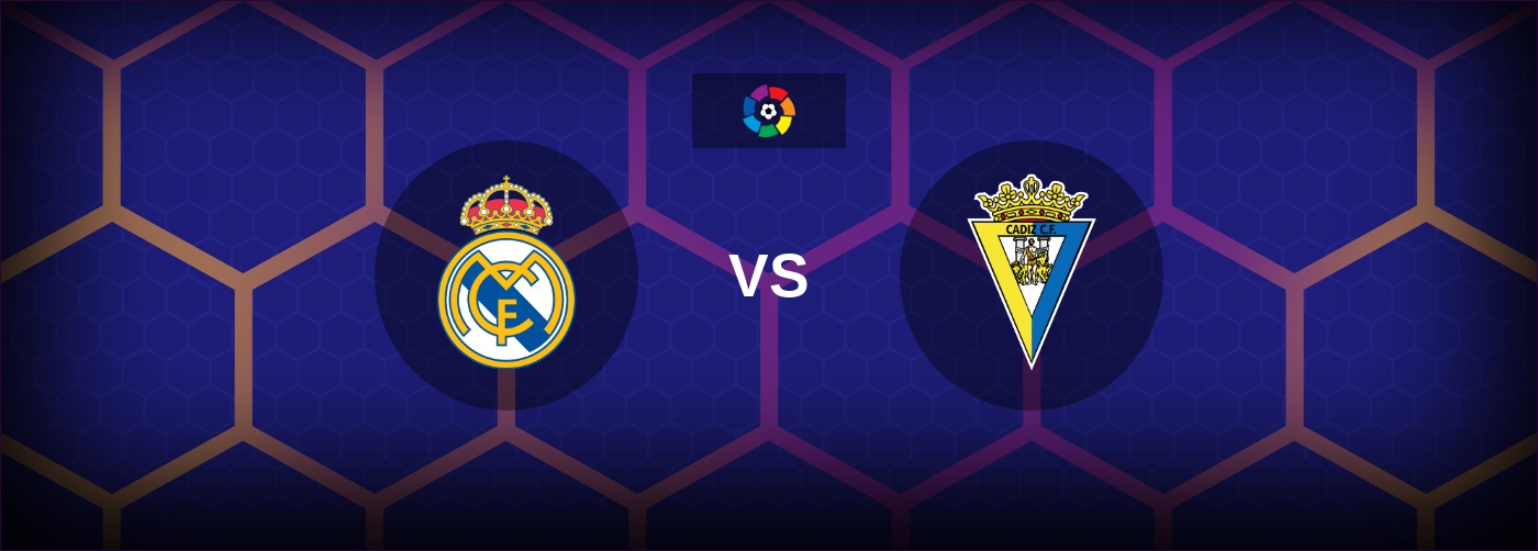 Real Madrid vs Cadiz bästa odds och matchtips