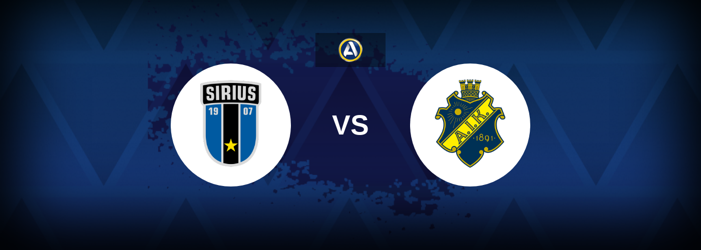 Sirius vs AIK: Bästa oddsen och matchtipsen